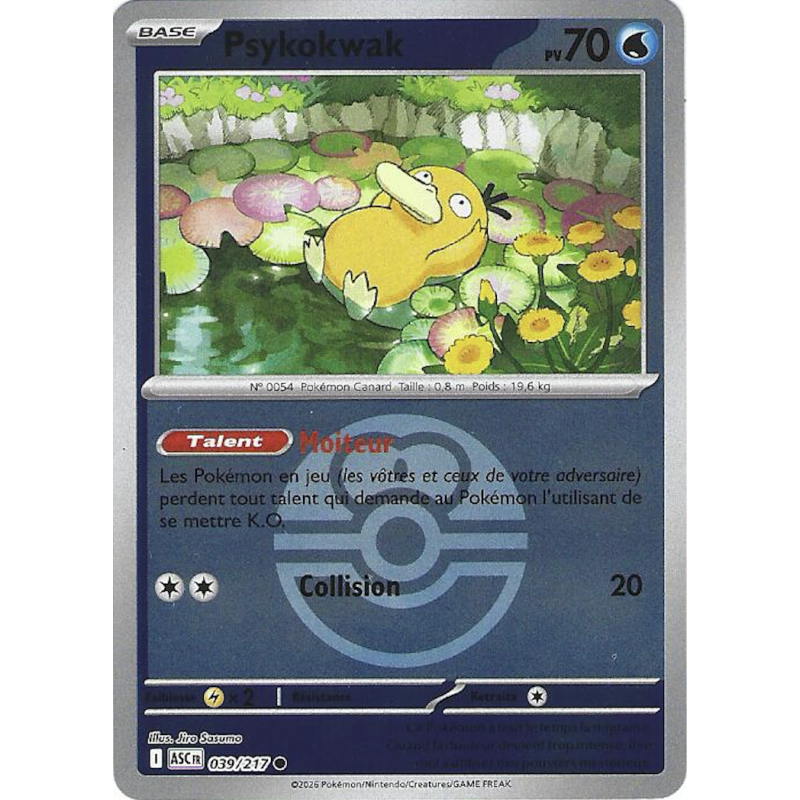 Psykokwak 039/217 Reverse Pokeball ASC Héros Transcendants