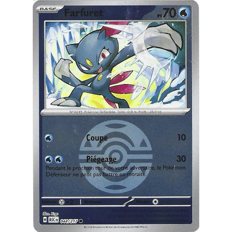 Farfuret 044/217 Reverse Pokeball ASC Héros Transcendants