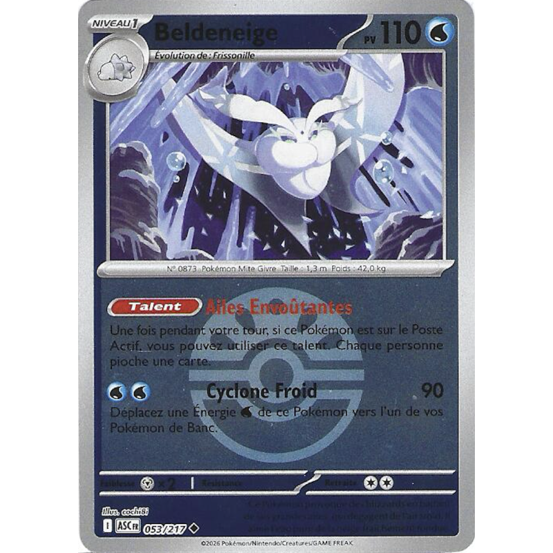 Beldeneige 053/217 Reverse Pokeball ASC Héros Transcendants