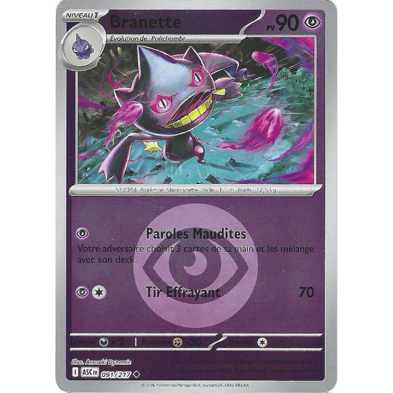 Branette 091/217 Reverse Type ASC Héros Transcendants
