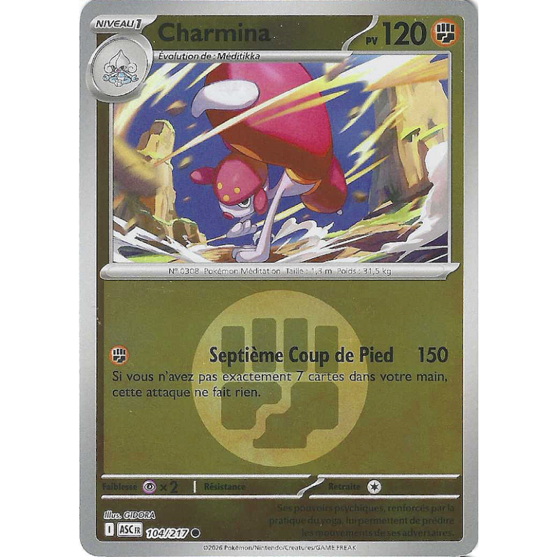Charmina 104/217 Reverse Type ASC Héros Transcendants