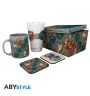 Coffret Harry Potter Verre / Mug / 2 Dessous De Verre