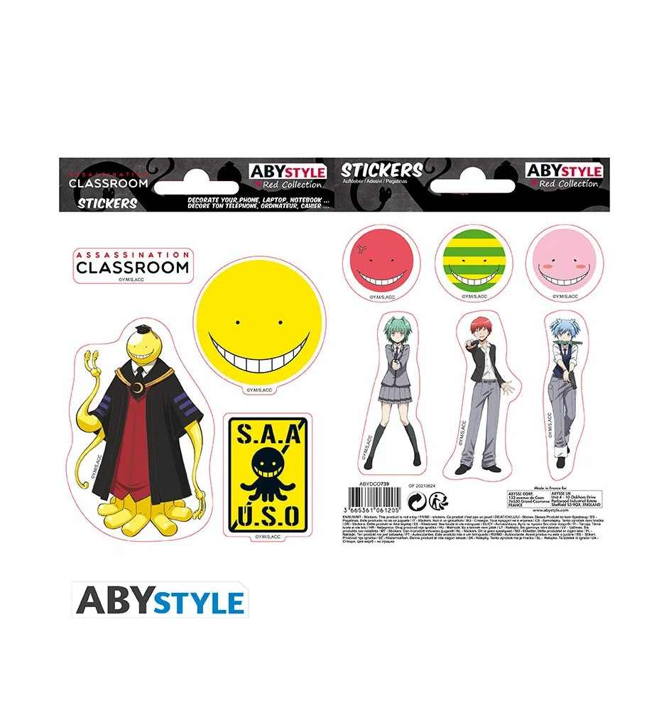 Planche Stickers Assassination Classroom