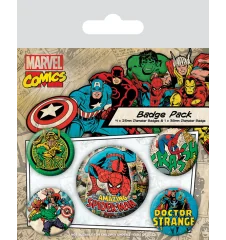 pack 5 Badges Marvel pack 5 Badges